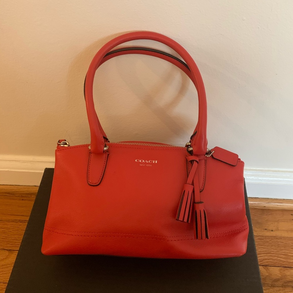 Coach Legacy Leather Mini Rory Bag Carnelian Red